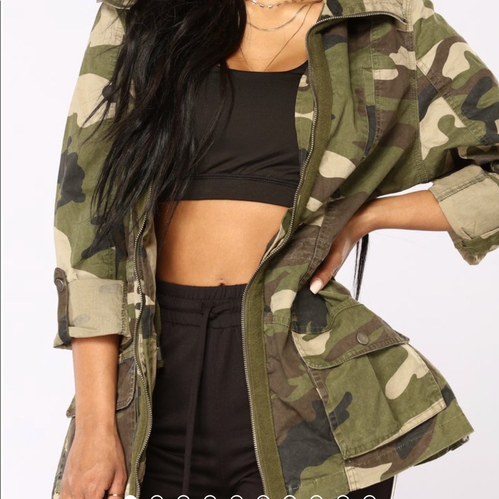 Fashion Nova Camo jacket